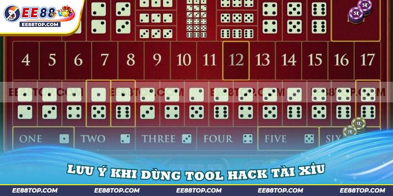 Một số điều lưu ý khi dùng Tool hack tài xỉu miễn phí